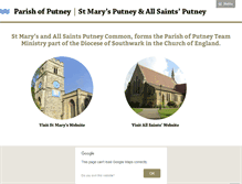 Tablet Screenshot of parishofputney.com